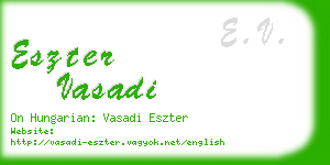 eszter vasadi business card